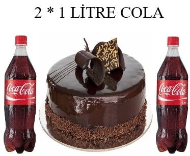 6 ile 9 kiilik klasik ikolatal ya pasta 2 adet 1 litre cola